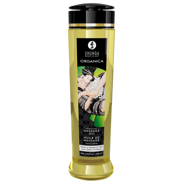 Huile de Massage Organica Sans Parfum 240 ml Shunga 